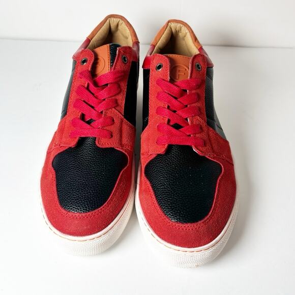 FRENCH CONNECTION SIMMON RED BLACK WHITE SNEAKER SIZE 9 NO BOX - Picture 5 of 5